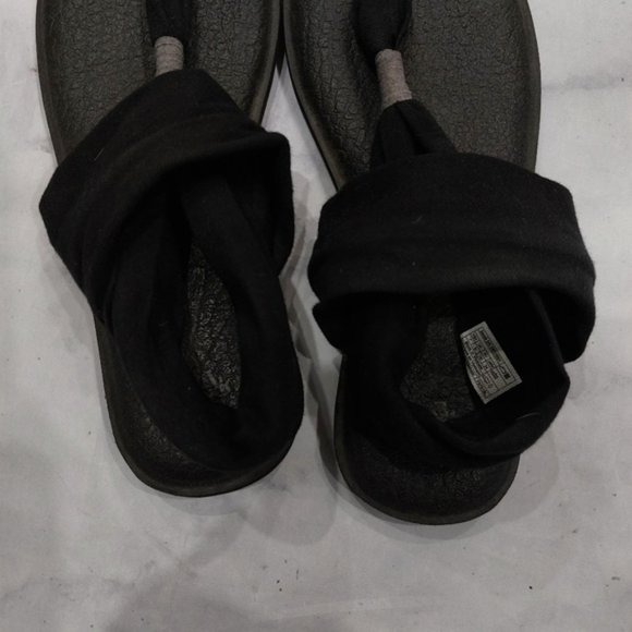 Sanuk Women's Yoga Sling 2 Flip Flop Black - Picture 4 of 4